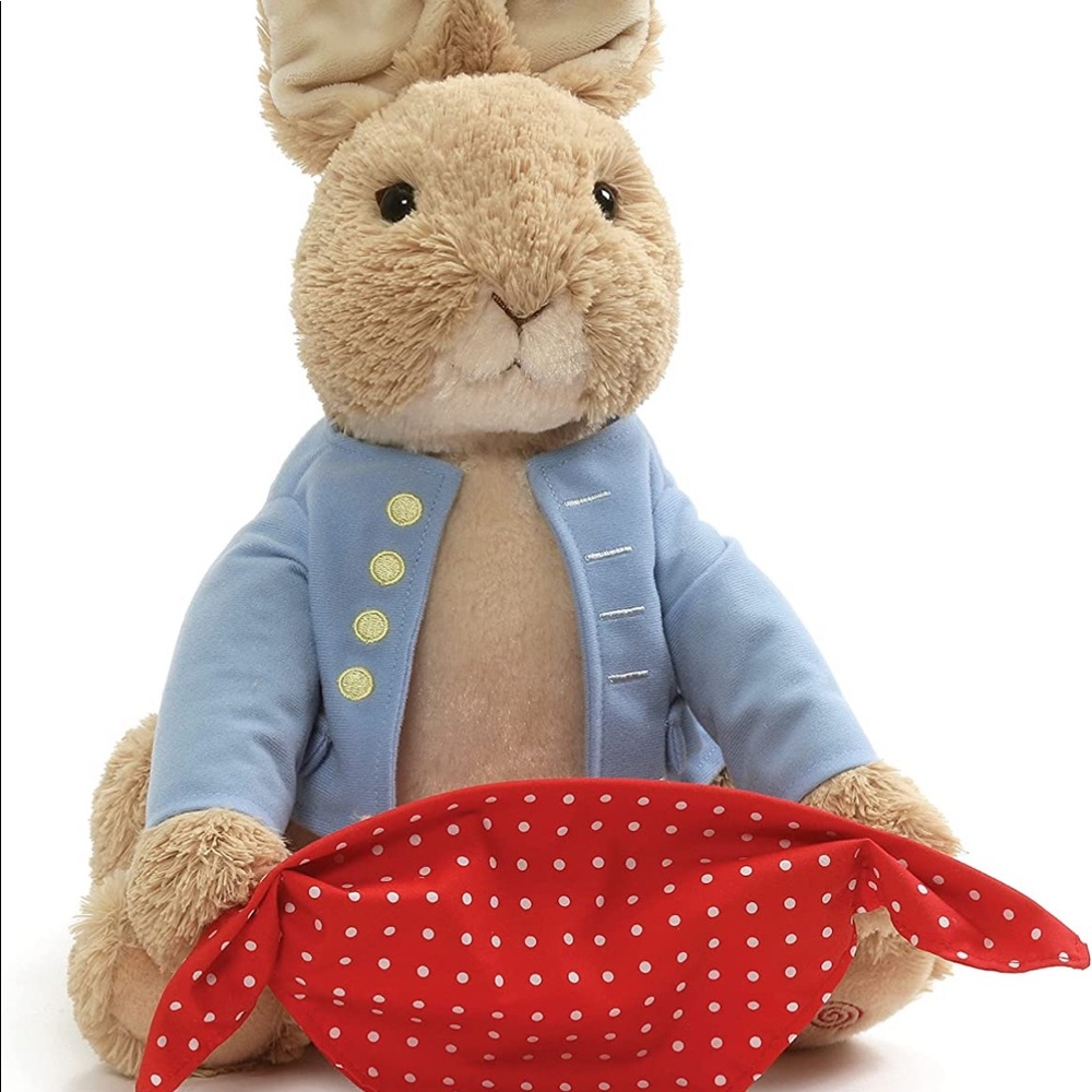 GUND Beatrix Potter Animated Peek-a-Boo Peter Rabbit Sound and Motion Plush Stuf